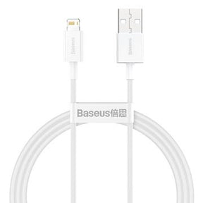 Baseus Superior Series Lightning Kabel - 1m - Hvid