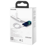 Baseus Superior Series Lightning Kabel - 1m - Hvid