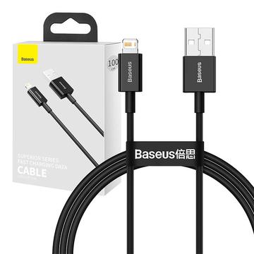 Baseus Superior Series Lightning Kabel - 1m - Sort