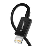 Baseus Superior Series Lightning Kabel - 2m - Sort