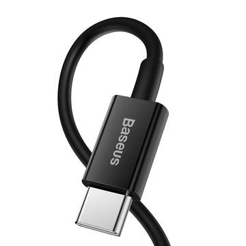 Baseus Superior Series USB-C / Lightning-kabel - 2m, 20W - Sort