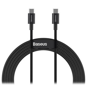 Baseus Superior Series USB-C / USB-C Kabel - 100W, 2m - Sort
