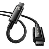 Baseus Tungsten Gold USB-C / USB-C-kabel - 2m, 240W - Sort