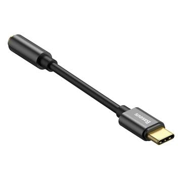 Baseus USB-C / 3.5mm Audio Adapter Kabel CAHUB-EZ0G - Sort