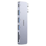 Baseus UltraJoy 6-Port USB-C Hub - 3x USB-A, USB-C, Micro SD/TF Card Slots