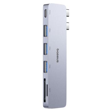 Baseus UltraJoy 6-Port USB-C Hub - 3x USB-A, USB-C, Micro SD/TF Card Slots