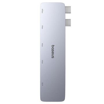 Baseus UltraJoy 6-Port USB-C Hub - 3x USB-A, USB-C, Micro SD/TF Card Slots