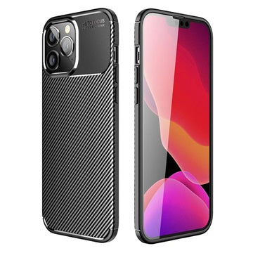 Beetle Karbonfiber iPhone 14 Pro Cover - Sort