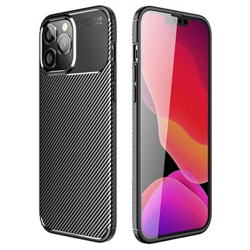 Beetle Karbonfiber iPhone 14 Pro Max Cover - Sort