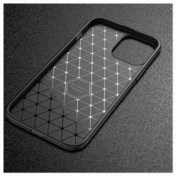 Beetle Karbonfiber iPhone 14 Pro Max Cover - Sort
