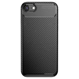 iPhone 7/8/SE (2020)/SE (2022) Beetle Karbonfiber TPU Cover - Sort