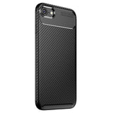 iPhone 7/8/SE (2020)/SE (2022) Beetle Karbonfiber TPU Cover - Sort