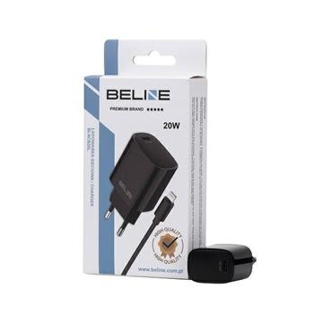Beline PD 3.0 20W Lightning Oplader - iPhone 14/13/12/X/iPad Pro - sort