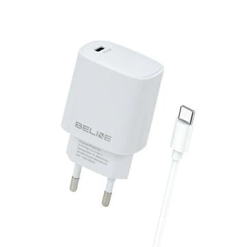 Beline PD 3.0 USB-C opladningssæt - 20W - hvid