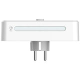Beline Power Strip med LED-baggrundsbelysning - 2x USB-A, USB-C, 2x AC - Hvid