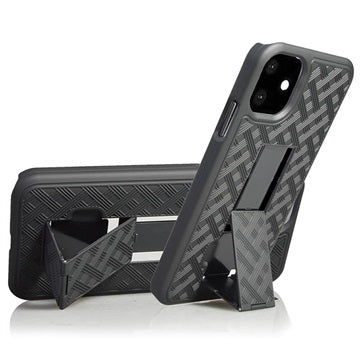 iPhone 11 Pro Hybrid Cover med Bælteklips - Sort