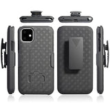 iPhone 11 Hybrid Cover med Bælteklips - Sort