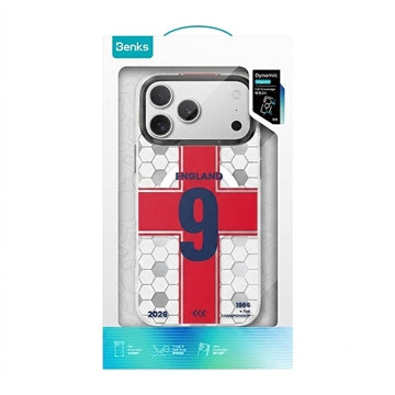 iPhone 17 Pro Benks D3 MagSafe Fodbold TPU Cover - England