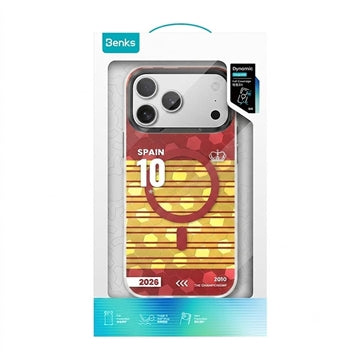 iPhone 17 Pro Benks D3 MagSafe Fodbold TPU Cover - Spanien