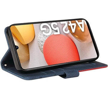 Bi-Color Series Samsung Galaxy A42 5G Pung - Blå