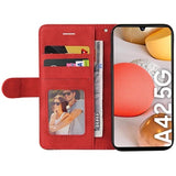 Bi-Color Series Samsung Galaxy A42 5G Pung - Rød