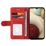 Bi-Color Series Samsung Galaxy A12 Etui med Pung - Rød