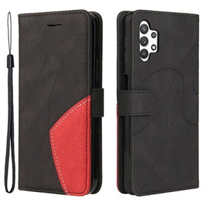 Bi-Color Series Samsung Galaxy A32 5G/M32 5G Etui med Pung - Sort