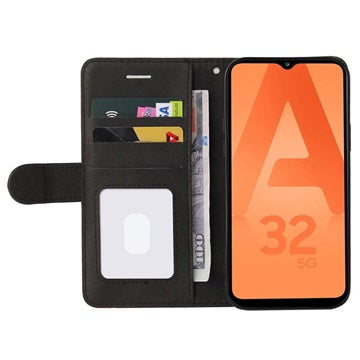 Bi-Color Series Samsung Galaxy A32 5G/M32 5G Etui med Pung - Sort