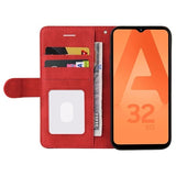 Bi-Color Series Samsung Galaxy A32 5G/M32 5G Etui med Pung - Rød