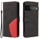 Bi-Color Series Google Pixel 6 Etui med Pung - Sort