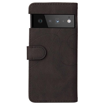 Bi-Color Series Google Pixel 6 Etui med Pung - Sort