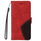 Bi-Color Series Google Pixel 6 Etui med Pung - Rød