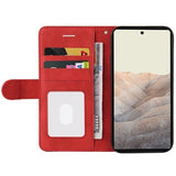 Bi-Color Series Google Pixel 6 Etui med Pung - Rød
