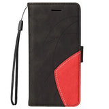 Bi-Color Series Samsung Galaxy A51 Etui med Pung - Sort