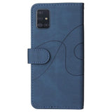 Bi-Color Series Samsung Galaxy A51 Etui med Pung - Blå