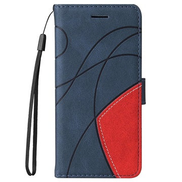 Bi-Color Series Xiaomi 11T/11T Pro Etui med Pung - Blå