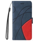 Bi-Color Series Xiaomi 11T/11T Pro Etui med Pung - Blå