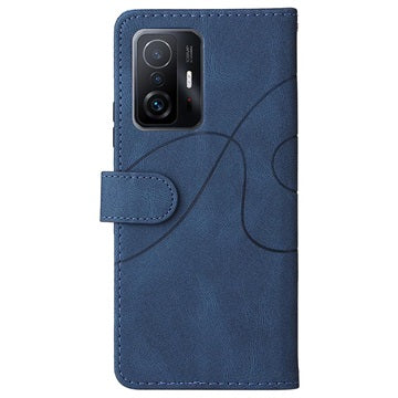 Bi-Color Series Xiaomi 11T/11T Pro Etui med Pung - Blå