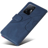 Bi-Color Series Xiaomi 11T/11T Pro Etui med Pung - Blå