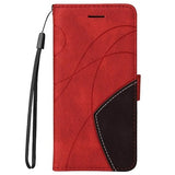 Bi-Color Series Xiaomi 11T/11T Pro Etui med Pung - Rød