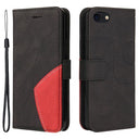 Bi-Color Series iPhone 7/8/SE (2020)/SE (2022) Etui med Pung - Sort