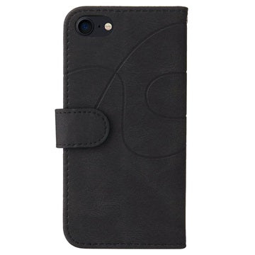 Bi-Color Series iPhone 7/8/SE (2020)/SE (2022) Etui med Pung - Sort