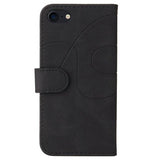 Bi-Color Series iPhone 7/8/SE (2020)/SE (2022) Etui med Pung - Sort