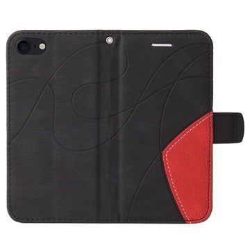 Bi-Color Series iPhone 7/8/SE (2020)/SE (2022) Etui med Pung - Sort