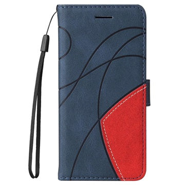 Bi-Color Series iPhone 7/8/SE (2020)/SE (2022) Etui med Pung - Blå