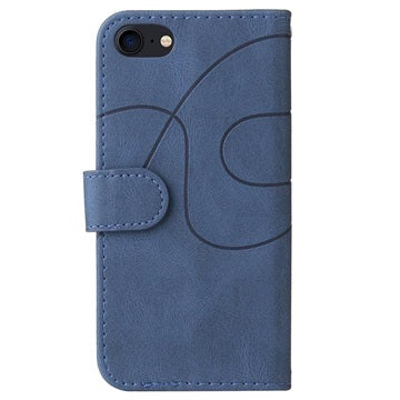 Bi-Color Series iPhone 7/8/SE (2020)/SE (2022) Etui med Pung - Blå