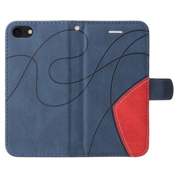 Bi-Color Series iPhone 7/8/SE (2020)/SE (2022) Etui med Pung - Blå