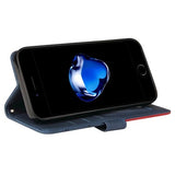 Bi-Color Series iPhone 7/8/SE (2020)/SE (2022) Etui med Pung - Blå