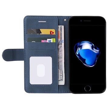 Bi-Color Series iPhone 7/8/SE (2020)/SE (2022) Etui med Pung - Blå