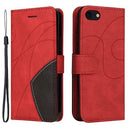 Bi-Color Series iPhone 7/8/SE (2020)/SE (2022) Etui med Pung - Rød